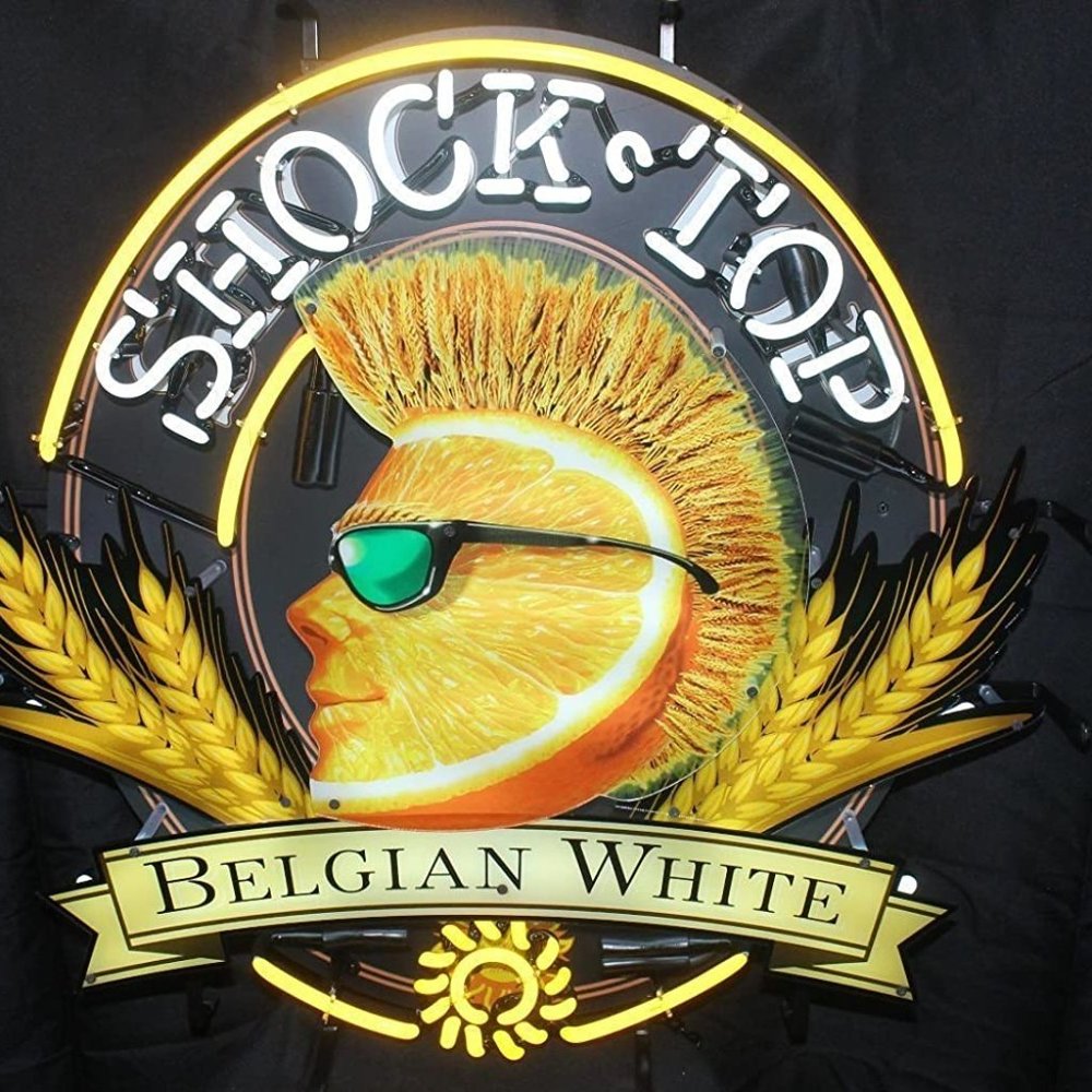 Shock Top Belgian White Neon Sign